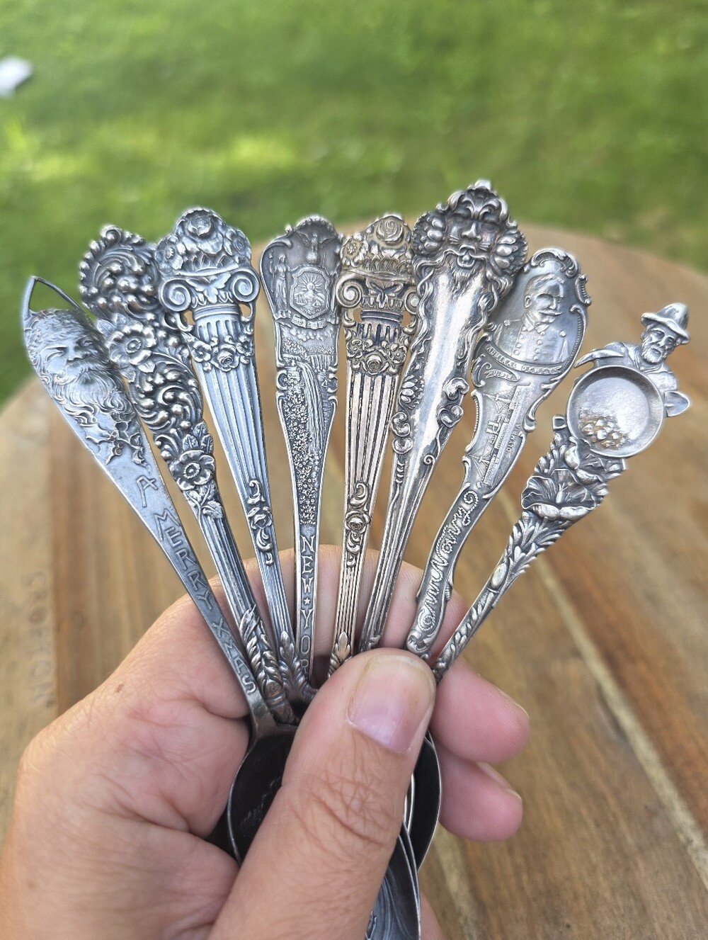 Antique | Art Nouveau | Sterling Spoons | 8 Total | Rare | Collectable | Guc